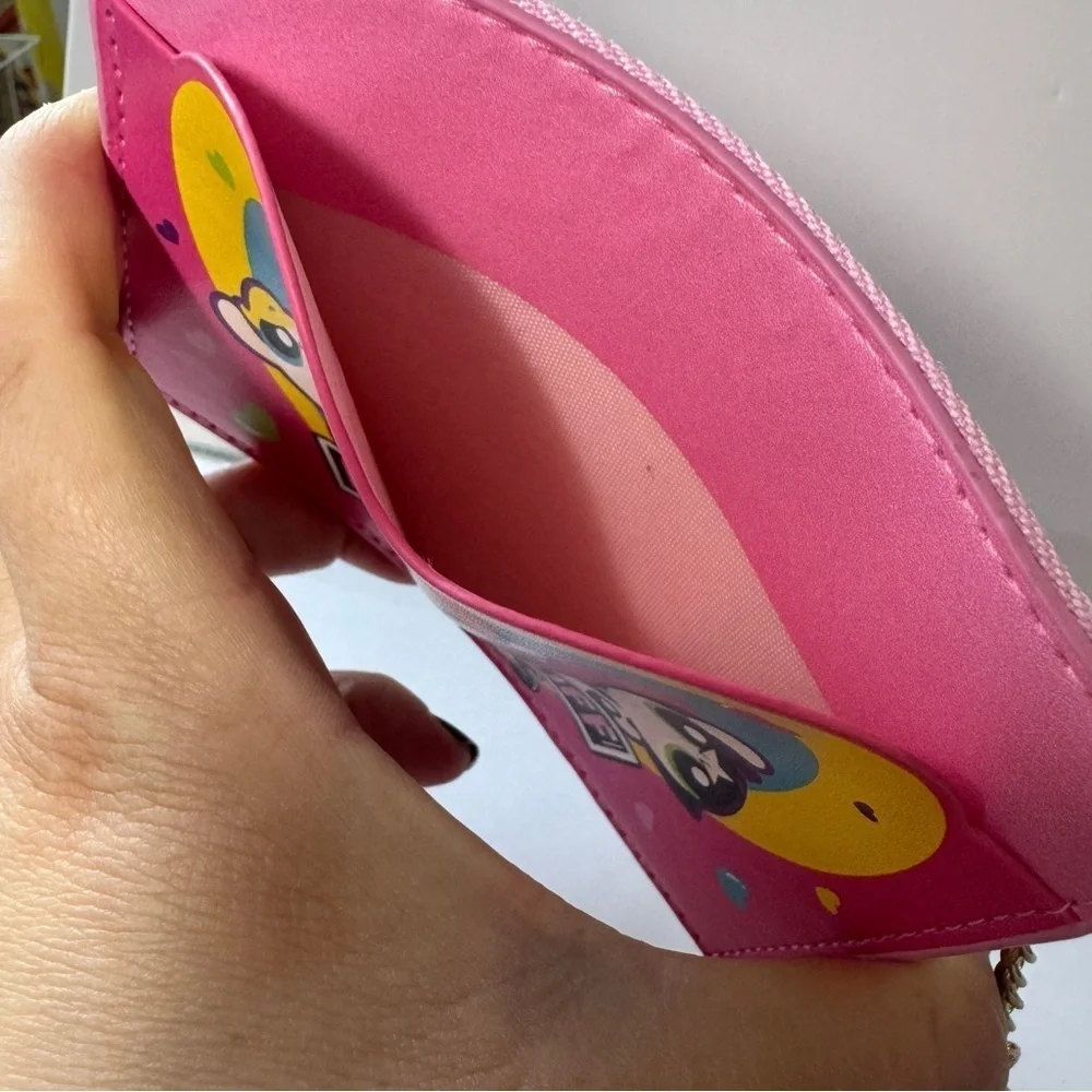 Pink and Yellow Powerpuff Girls Flat wallet NWT